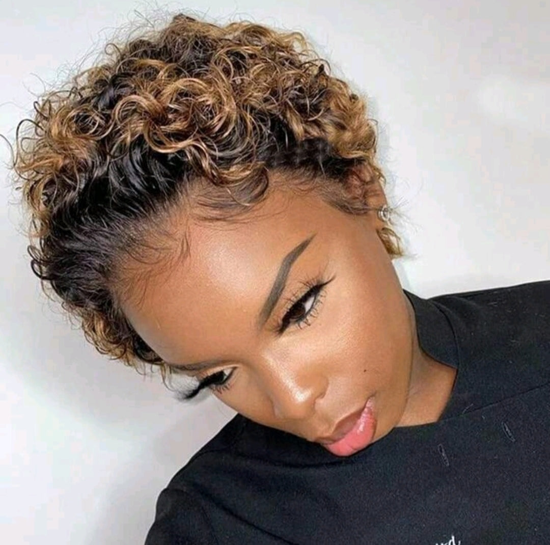 Curly pixie