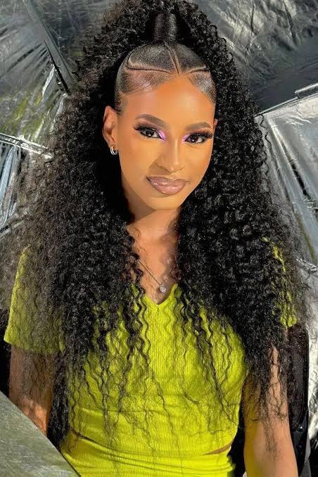 Curly ponytail bundles